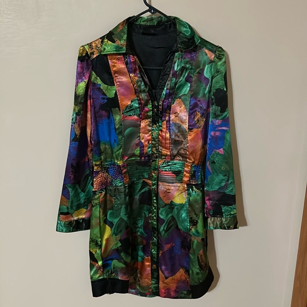 COOGI MULTICOLORED DRESS 90s size M